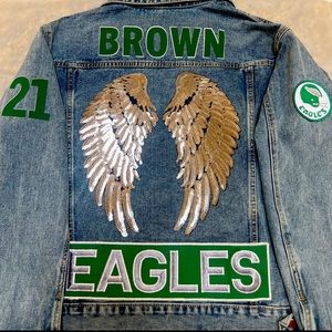Custom Philadelphia Eagles Jean Jacket‎